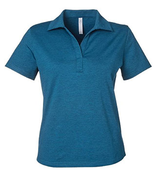 130B6 - Ladies Fairway Marbled Jersey Polo
