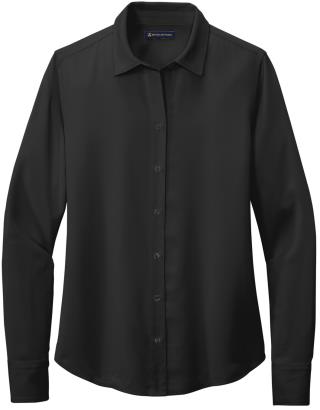 Women’s Full-Button Satin Blouse