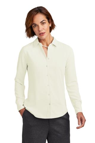 Women’s Full-Button Satin Blouse