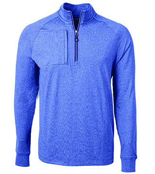 BCK01086A - Adapt Eco Knit Heather Mens Big & Tall Quarter Zip Pullover