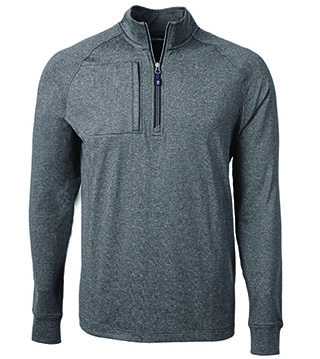 Adapt Eco Knit Heather Mens Quarter Zip Pullover