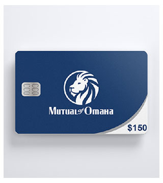 MO1-GC-150 - $150 Mutual of Omaha Electronic Gift Card