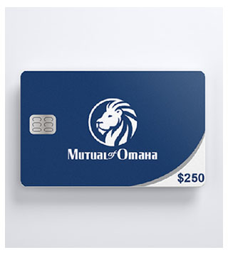 MO1-GC-250 - $250 Mutual of Omaha Electronic Gift Card